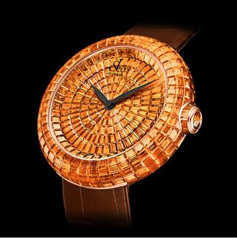 Jacob & Co. Brilliant Full Baguette Orange Sapphires Replica Watch BQ532.40.BO.BO.A