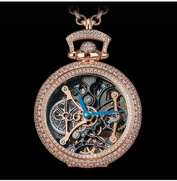 Replica Jacob & Co. Brilliant Watch Pendant Northern Lights Pavé Mineral Crystal Dial BS231.40.RD.RD.A