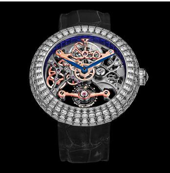 Jacob & Co. Brilliant Skeleton Full Baguette Partial Sapphires Replica Watch BS530.30.DB.CB.A