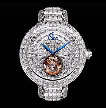 Jacob & Co. Brilliant Flying Tourbillon White Diamonds Replica Watch BT543.30.BD.BD.B30BA