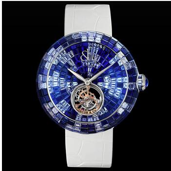 Jacob & Co. Brilliant Flying Tourbillon Blue Shades Replica Watch BT543.30.CB.CB.B