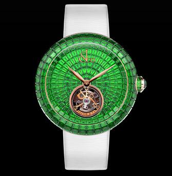 Jacob & Co. Brilliant Flying Tourbillon Tsavorites Replica Watch BT543.40.BR.BR.A