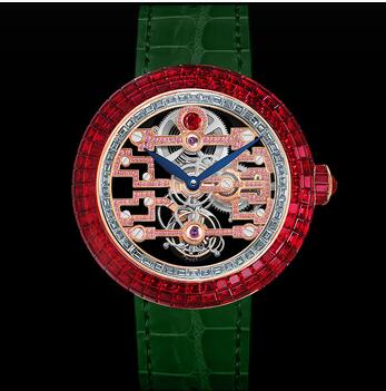 Jacob & Co. Brilliant Art Deco Ruby Replica Watch BT545.40.BR.RB.A