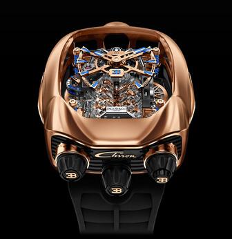 Jacob & Co. Bugatti Chiron Tourbillon Rose Gold Replica Watch BU200.20.AE.AB.ABRUA