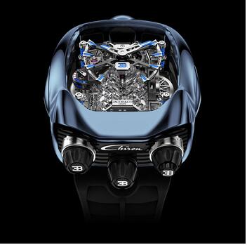 Jacob & Co. Bugatti Chiron Tourbillon Bue Titanium Replica Watch BU200.20.AK.AB.B