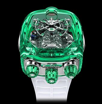 Jacob & Co. Bugatti Chiron Sapphire Green Crystal Replica Watch BU210.80.AI.UA.BBRUA