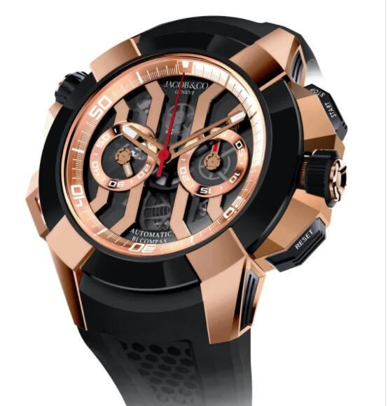 Jacob & Co. Epic X Chrono Rose Gold Replica Watch EC311.42.PD.BN.A