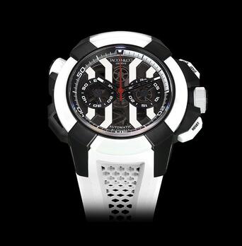 Jacob & Co. Epic X Chrono Black Titanium (Black & White) Replica Watch EC312.21.SD.BX.A