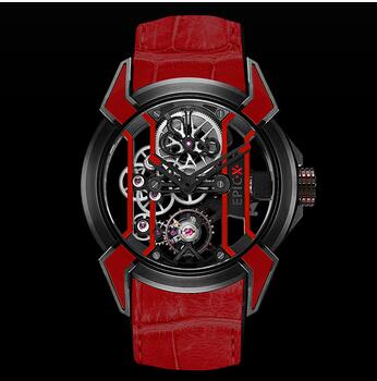 Replica Jacob & Co. Epic X Racing Black Titanium Watch EX100.21.RR.RW.A