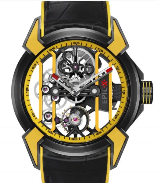 Replica Jacob & Co. Epic X Racing Black Titanium Watch EX100.21.YR.YB.A