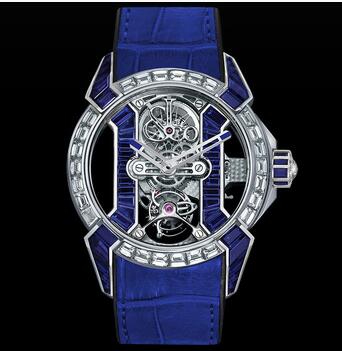 Replica Jacob & Co. Epic X Tourbillon Baguette Blue Sapphires Watch EX500.30.BD.BB.A