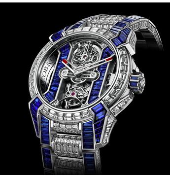 Replica Jacob & Co. Epic X Tourbillon Baguette Blue Sapphires Watch EX500.30.BD.BB.A