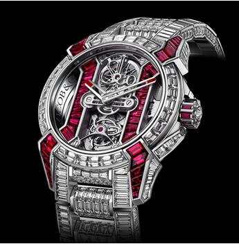 Replica Jacob & Co. Epic X Tourbillon Bracelet Rubies & Diamonds Watch EX500.30.BD.BR.A30BA