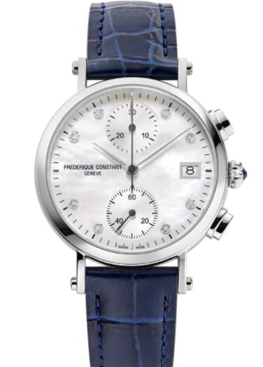 Frederique Constant Classics Quartz Chronograph Ladies Watch Replica FC-291MPWD2R6