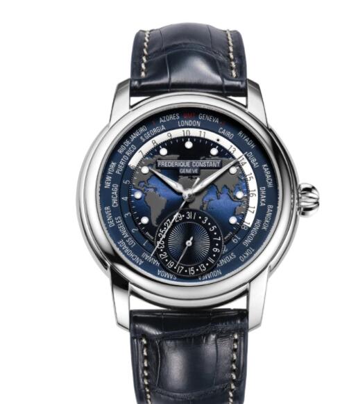 Frederique Constant Classic Worldtimer Manufacture Replica Watch FC-718NWM4H6