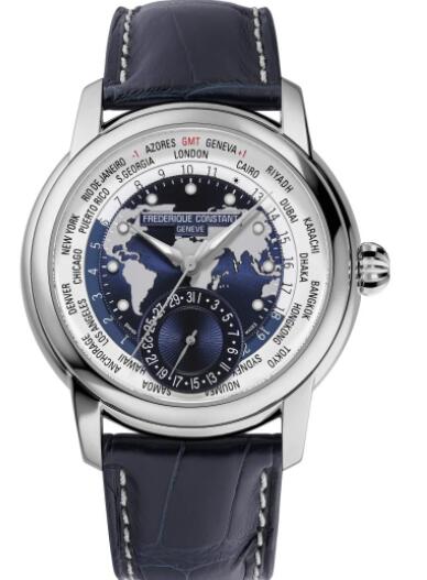 2022 Frédérique Constant Classics Worldtimer Manufacture Replica Watch FC-718NWWM4H6