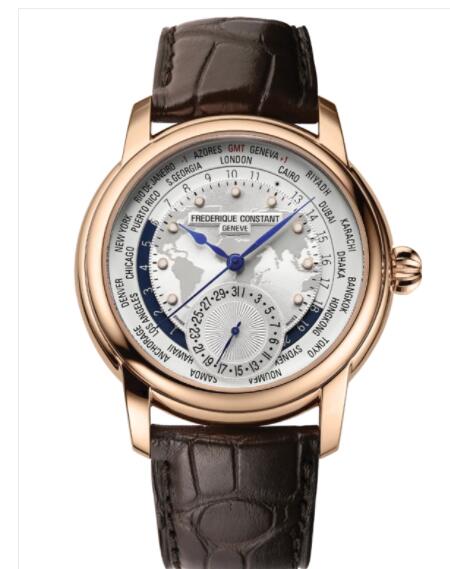 Frederique Constant Classic Worldtimer Manufacture Replica Watch FC-718WM4H4