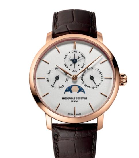 Frederique Constant Slimline Perpetual Calendar Manufacture Replica Watch FC-775V4S4