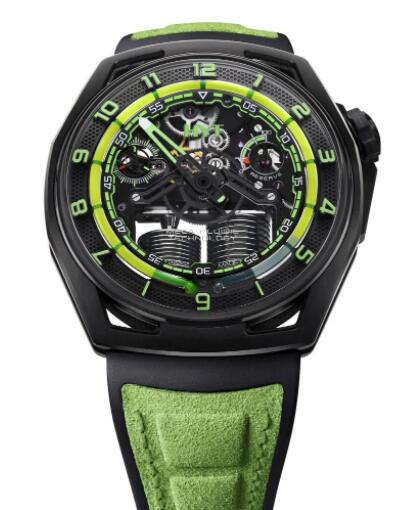 2022 HYT Hastroid Green Nebula Replica Watch H02698-A