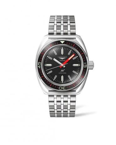 Replica Longines Ultra-Chron Diver Stainless Steel Black Bracelet Box Edition Watch L2.836.4.52.9