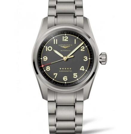 Longines Spirit Automatic 40 Titanium Bracelet Replica Watch L3.810.1.53.6