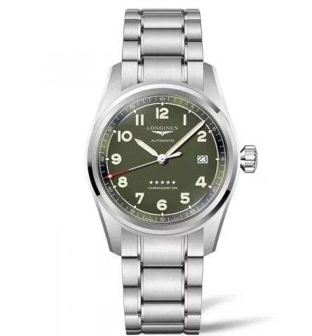 Longines Spirit Automatic 40 Green Bracelet Replica Watch L3.810.4.03.6