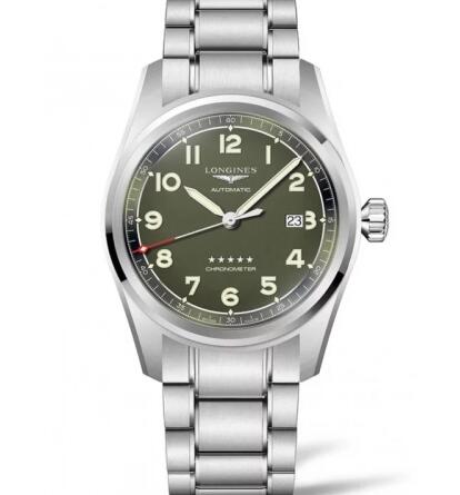 Longines Spirit Automatic 42 Green Bracelet Replica Watch L3.811.4.03.6