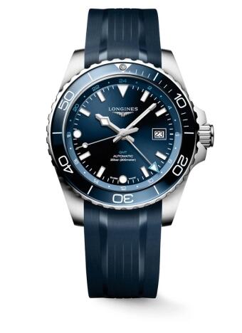 Longines Hydroconquest GMT 43 Stainless Steel Replica Watch L3.890.4.96.9