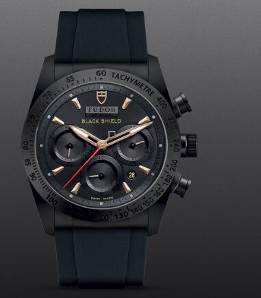 Replica Watch TUDOR FASTRIDER Black Shield Swiss Watch - m42000cn-0005 black ceramic bezel balck dial