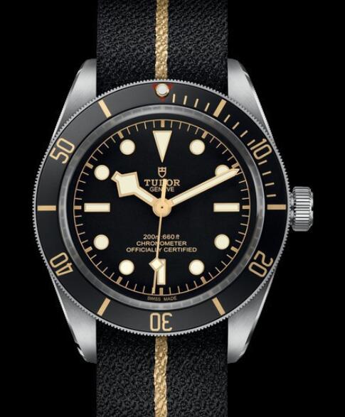 Replica Tudor Watch BLACK BAY FIFTY EIGHT M79030N-0003 Steel - Black Dial - Black Fabric Strap