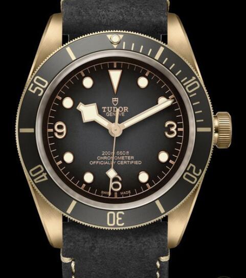 Tudor Replica Watch Black Bay Bronze M79250BA-0001 Bronze - Slate-grey Dial - Strap Nubuck Leather