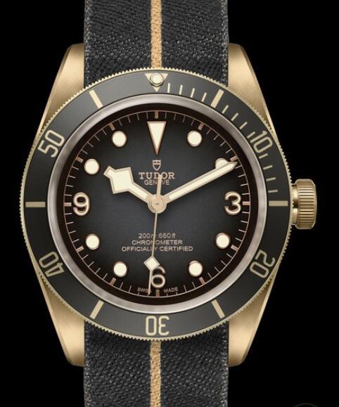 Tudor Replica Watch Black Bay Bronze M79250BA-0002 Bronze - Slate-grey Dial - Fabric Strap