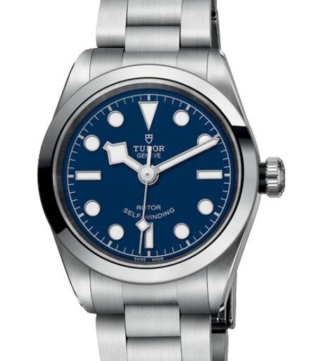 Replica Tudor Watch Women BLACK BAY 32 M79580-0003 Steel - Blue Dial - Steel Bracelet