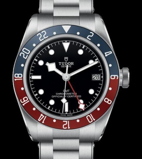 Replica Tudor Watch BLACK BAY GMT M79830RB-0001 Steel - Black Dial - Steel Bracelet