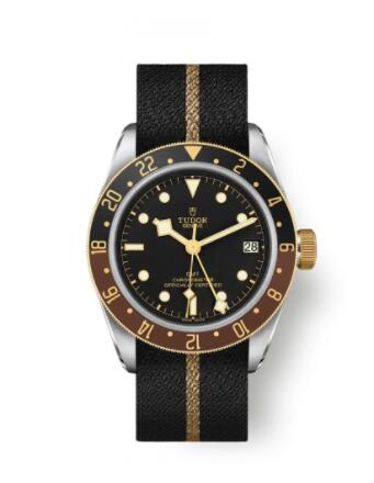 Tudor Black Bay GMT S&G Black Fabric Replica Watch M79833MN-0004