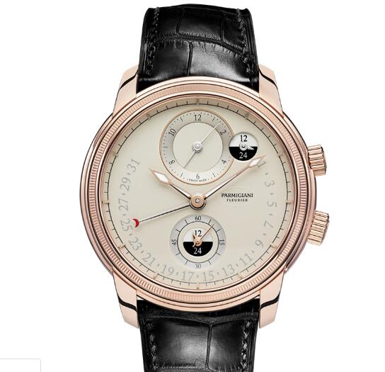 Parmigiani Fleurier Toric Hemispheres Retrograde Replica Watch PFC493-1002400-HA1442