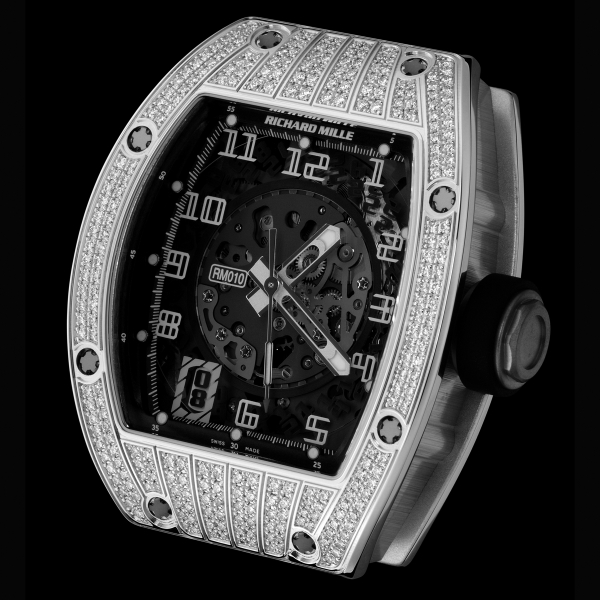 Replica Richard Mille RM 010 WG medium set 509.061.91-1 Watch