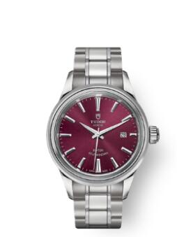 Buy Tudor Style Watch Review Replica 28 mm steel case Burgundy dial m12100-0011