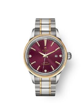 Buy Tudor Style Watch Review Replica 28 mm steel case Diamond-set dial m12103-0015