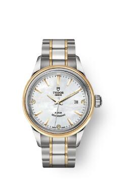 Buy Tudor Style Watch Review Replica 28 mm steel case Diamond-set dial m12103-0017