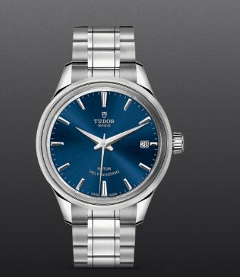 Replica Watch Tudor Style 34mm steel case blue dial m12300-0009