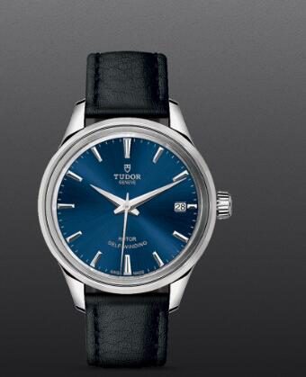 Replica Watch Tudor Style 34mm steel case blue dial m12300-0016