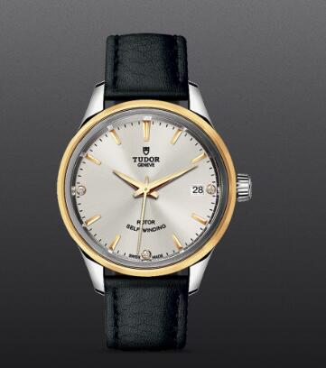 Tudor Style Replica Watch 34mm steel case diamond-set dial m12303-0011