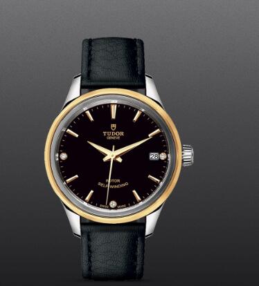 Tudor Style Replica Watch 34mm steel case diamond-set dial m12303-0012
