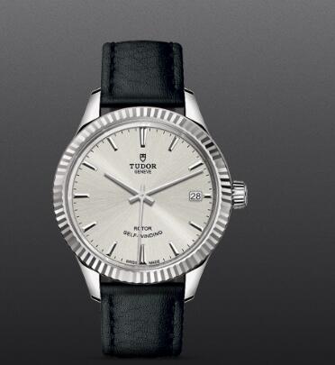Tudor Style Swiss Replica Watch 34MM Steel Case silver dial m12310-0021