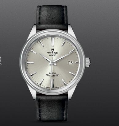 Tudor Style Swiss Replica Watch 38mm steel case silver dial m12500-0005