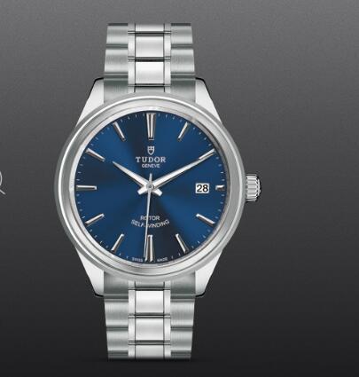 Tudor Style Swiss Replica Watch 38mm steel case blue dial m12500-0009