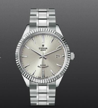 Tudor Style Swiss Fake Watch 38mm steel case silver dial m12510-0001