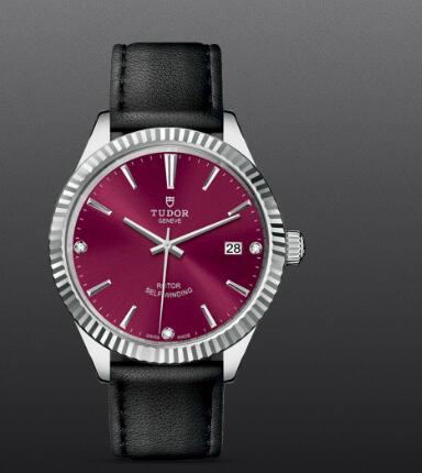 Tudor Style Swiss Fake Watch 38mm steel case diamond-set dial m12510-0030