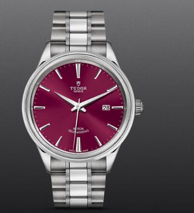 Replica Tudor Style Swiss Watch 41MM steel case burgundy dial m12700-0011